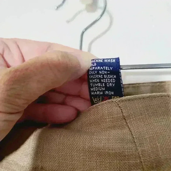 Vintage Gap High Waist Linen Tapered Leg Pants Sz 13/14 - Picture 8 of 8